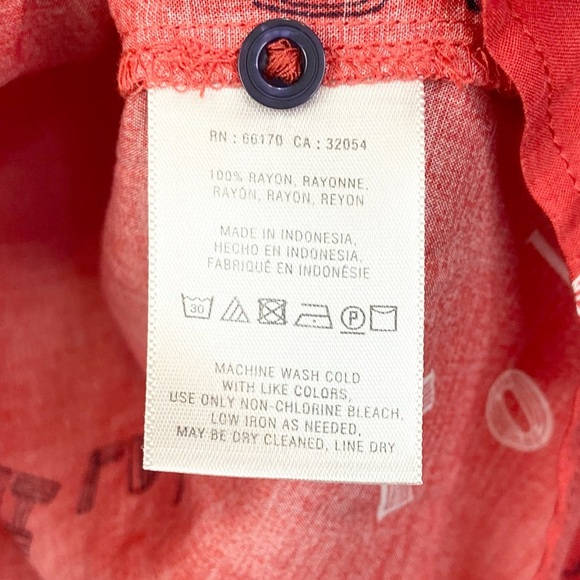 Anthropologie•Maeve•art house travel print button down top size 0 - Picture 6 of 8